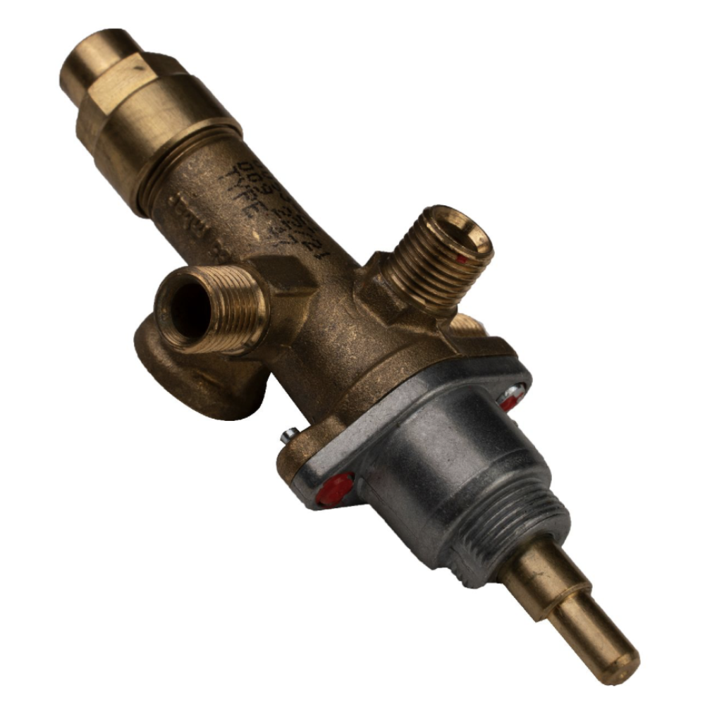 İNOKSAN DÖNER OCAĞI ÇİFT ÇIKIŞLI GAZ MUSLUĞU